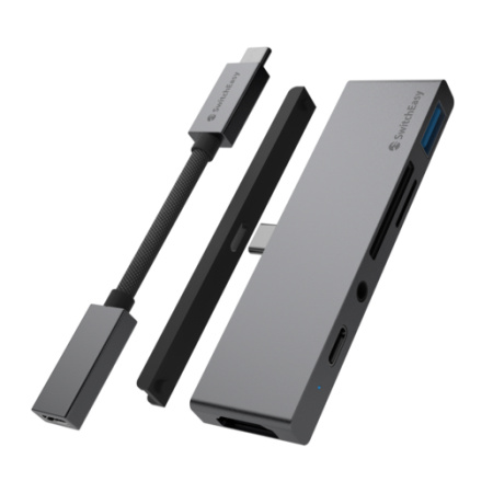 Переходник SwitchEasy SwitchDrive 6-in-1 USB-C Cable HUB Space Gray
