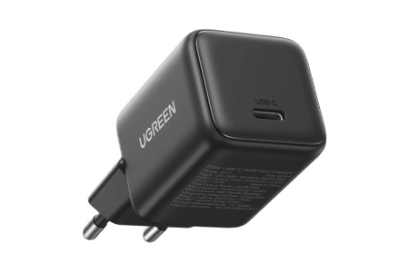 Сетевое зарядное устройство UGREEN X512 (55528) Mini 20W USB-C GaN Fast Charger EU Серый