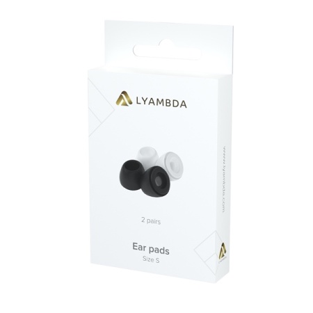 Сменные амбушюры Lyambda E-PRO-S для AirPods Pro размер S White / Black