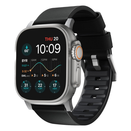 Ремешок Nomad Active Band Pro для Apple Watch 49/46/45/44/42mm Black / Natural Hardware