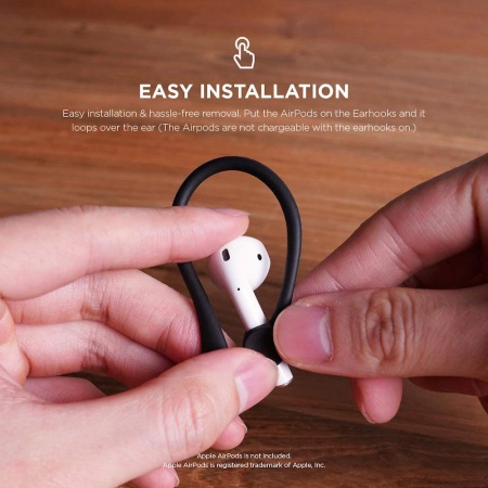 Держатель Elago для AirPods EarHook Black