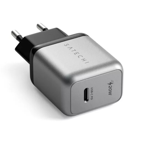 Сетевая зарядка Satechi 20W USB-C PD Wall Charger Space Gray