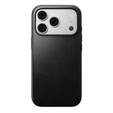 Защитный чехол Nomad Modern Leather case для iPhone 18 Pro / iPhone 17 Pro Black