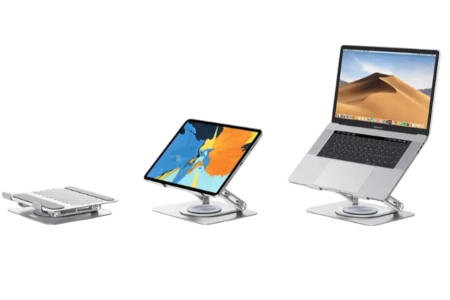 Подставка для ноутбука UGREEN LP876 (45418) Laptop Stand with 360° Rotating Base Silver