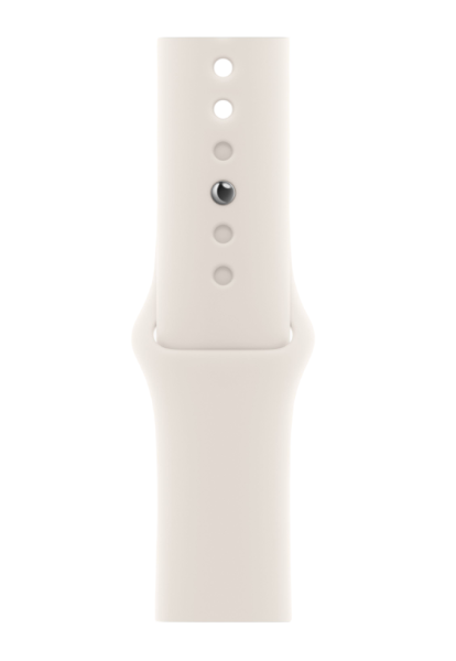 Часы Apple Watch Series 10 42mm Silver Aluminum Case with Starlight Sport Band (GPS) (размер S/M)