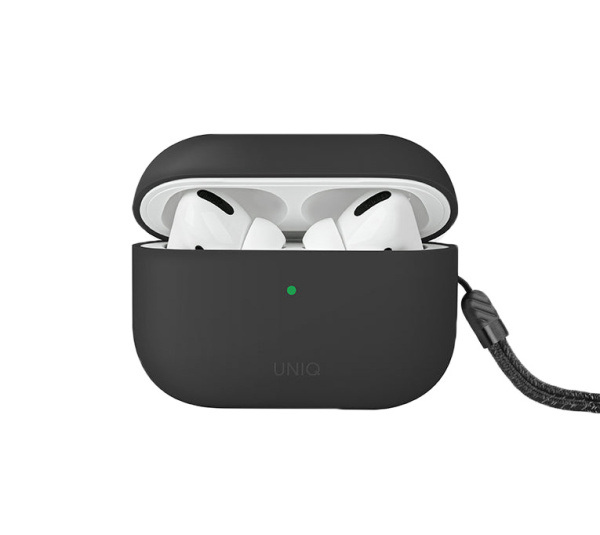 Чехол для AirPods Pro (2-го поколения) Uniq Lino Liquid Silicone Grey