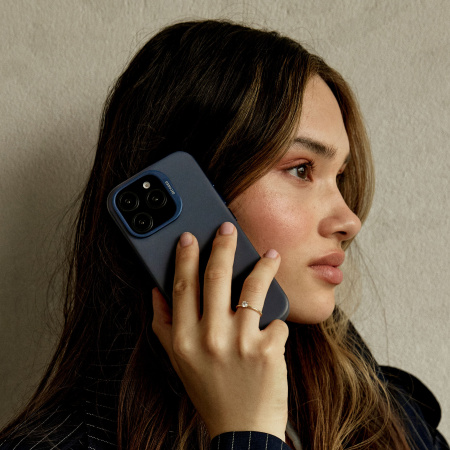 Защитный чехол Decoded Leather MagSafe Case для iPhone 16 Pro Max Navy Blue Защитный чехол Decoded Leather MagSafe Case для iPhone 16 Pro Max Navy Blue
