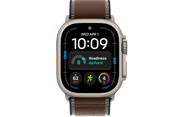 Часы Apple Watch Ultra 4 (2026) 49mm Natural Titanium Case with Dark Umber Trail Loop - Medium (GPS + Cellular)
