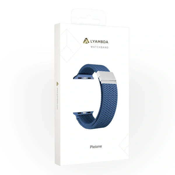 Ремешок Lyambda Pleione для Apple Watch 38-41 мм Blue