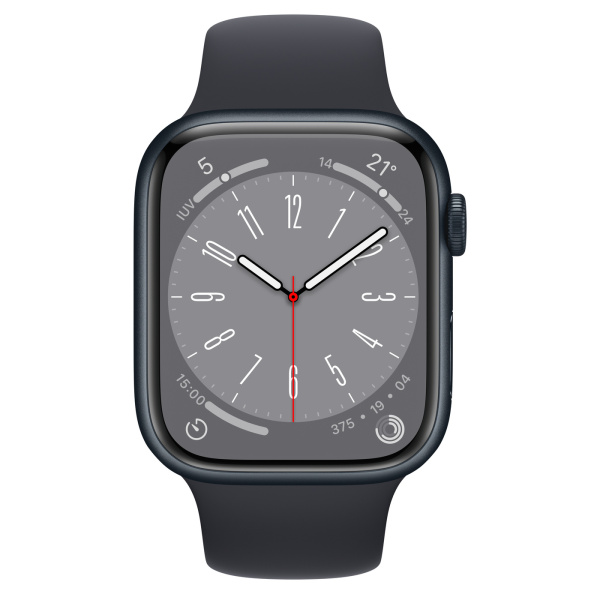 Apple Watch Series 8 45mm Midnight Aluminum Case with Midnight  Sport Band (GPS) M/L Б/У