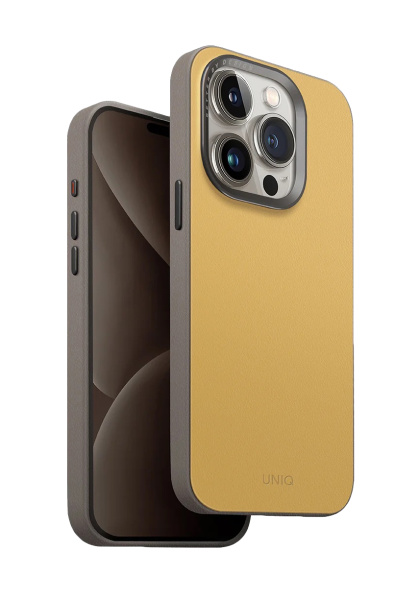 Чехол Uniq для iPhone 15 Pro Lyden DS с поддержкой Magsafe Canary Yellow / Flint Grey