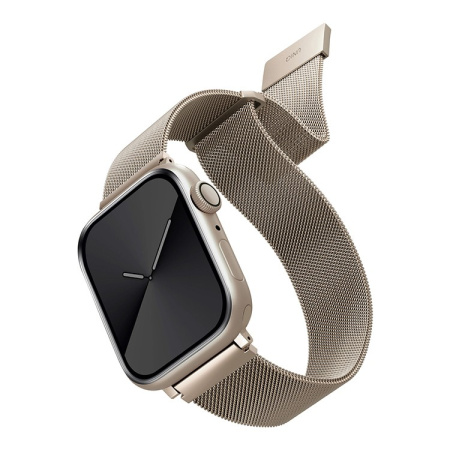 Ремешок для Apple Watch 38-41mm Uniq Dante Strap Mesh Steel Starlight