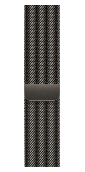 Apple Watch Series 9 45mm Graphite Stainless Steel Case with Graphite Milanese Loop (GPS + LTE)