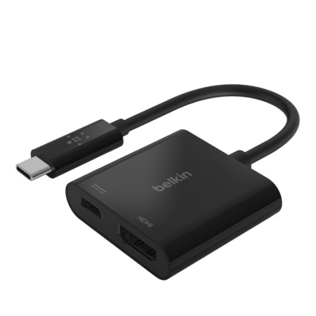 Адаптер Belkin USB-C to HDMI adapter with up to 60W of Power Delivery Black