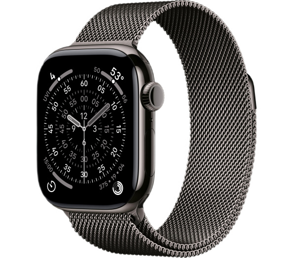 Часы Apple Watch Series 11 46mm Slate Titanium Case with Slate Milanese Loop (GPS + LTE) S/M