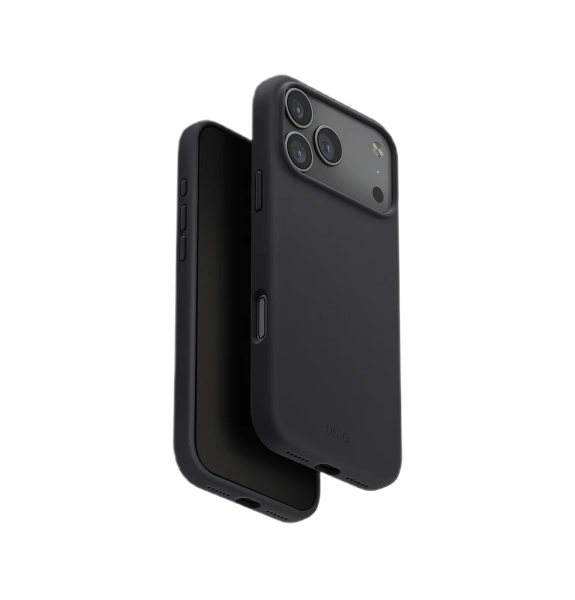 Защитный чехол UNIQ LINO (MagSafe) для iPhone 17 Pro Max Charcoal Grey