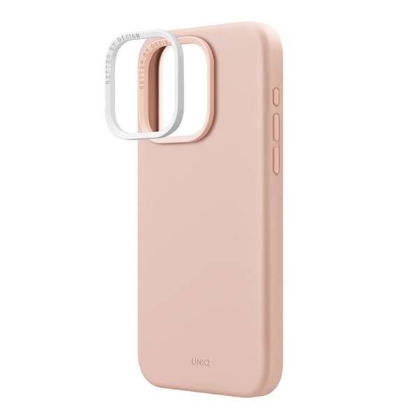 Защитный чехол Uniq Lino MagSafe для iPhone 15 Pro Max Pink