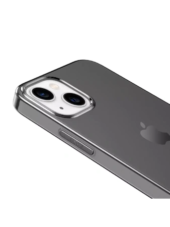 Чехол HOCO Light Series TPU для iPhone 14 Plus Transparent Black