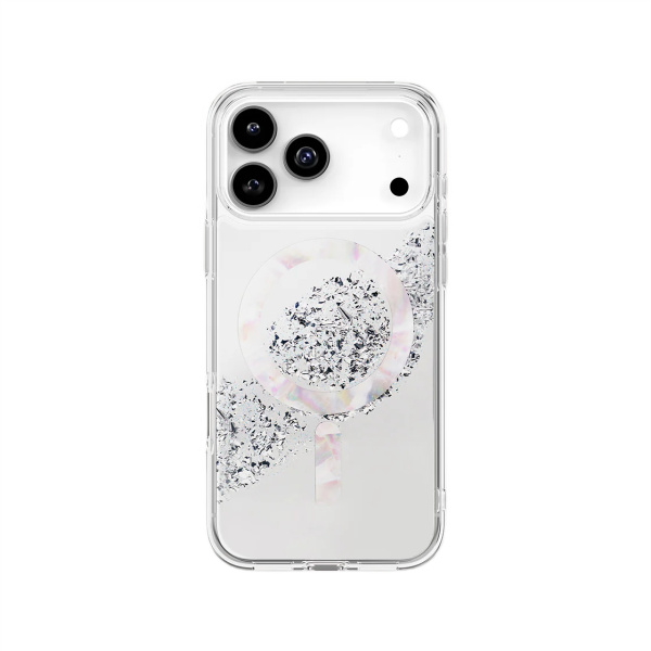 Защитный чехол UNIQ COEHL IML CRYSTELLE (MagSafe) для iPhone 17 Pro Max Sparkling Silver