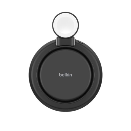 Беспроводное зарядное устройство Belkin Ultracharge Pro Qi2 25W 3-in-1 Magnetic Charging Stand Черный