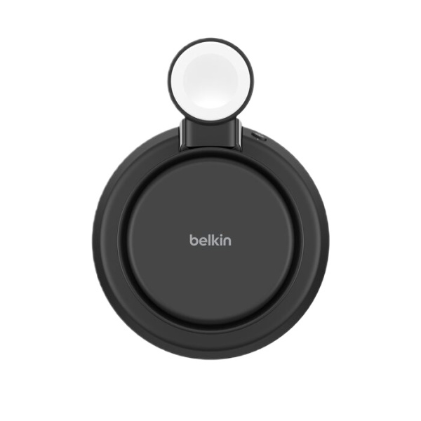 Беспроводное зарядное устройство Belkin Ultracharge Pro Qi2 25W 3-in-1 Magnetic Charging Stand Черный