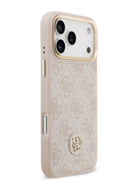 Защитный чехол Guess для iPhone 18 Pro Max/17 Pro Max Diamond Pink  (MagSafe)
