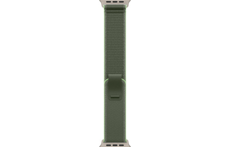 Apple Watch Ultra 3 (2025) 49mm Natural Titanium Case with Green/Neon Blue Trail Loop (GPS + Cellular) (S/M)