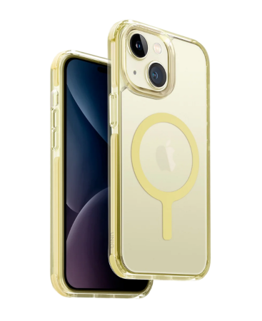 Защитный чехол Uniq Combat AF MagSafe для iPhone 15 Citron Yellow