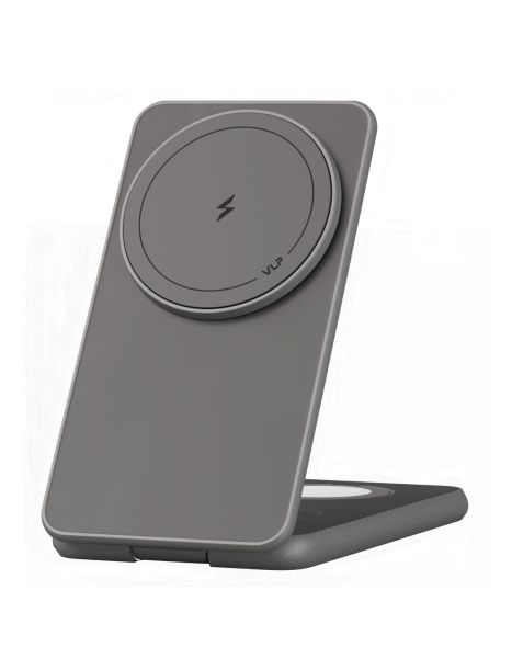 Беспроводное зарядное устройство VLP Alum Power Pro 3in1 Natural Titanium