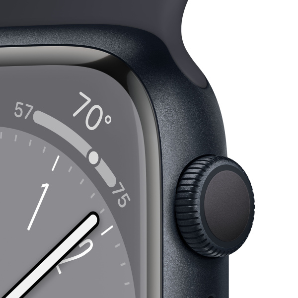 Часы Apple Watch Series 8 45mm Midnight Aluminum Case with Midnight Sport Band (GPS) (размер M/L)