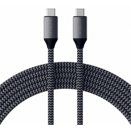 Кабель Satechi USB-C to USB-C 100W 2m Grey