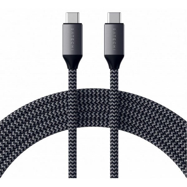 Кабель Satechi USB-C to USB-C 100W 2m Grey