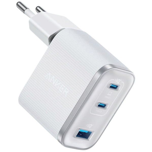 Сетевое зарядное устройство Anker Nano 70W USB + 2xUSB-C White