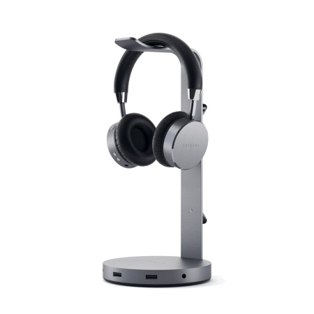 Подставка Satechi Aluminium USB Headphone Stand Hub space gray