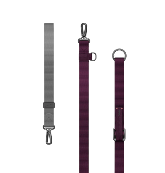 Ремешок на шею/руку Uniq Vista Flex 2-in-1 Lanyard and Handstrap Burgundy/Slate Grey