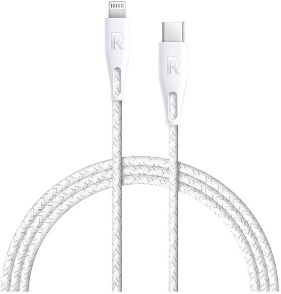 Кабель RAVPower MFI USB-C to Lightning, 2 м, White