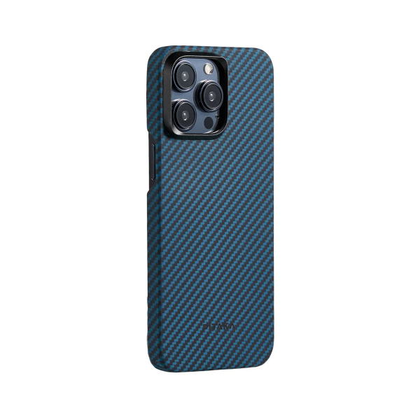 Защитный чехол Pitaka MagEZ Case 4 для iPhone 15 Pro Max Twill Black / Blue