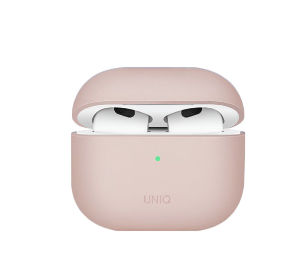 Чехол для AirPods 3 (2021) Uniq Lino Liquid Silicone Pink