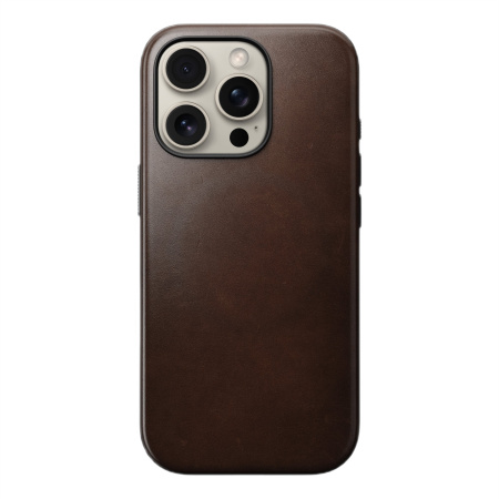 Чехол Nomad Modern Leather case для iPhone 16 Pro Brown