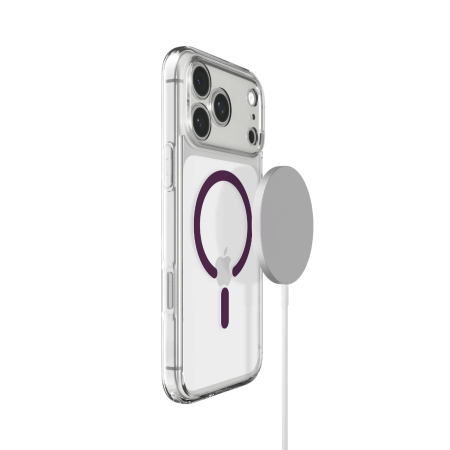 Защитный чехол Spigen Ultra Hybrid MagSafe для iPhone 18 Pro / 17 Pro Clear Dark Cherry