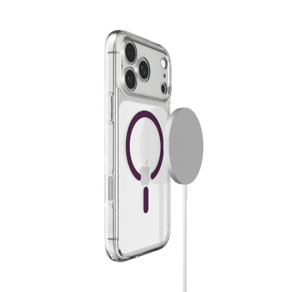 Защитный чехол Spigen Ultra Hybrid MagSafe для iPhone 18 Pro / 17 Pro Clear Dark Cherry