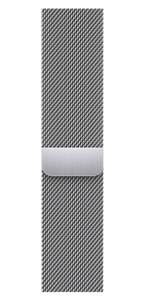 Apple Watch Series 9 45mm Silver Stainless Steel Case with Silver Milanese Loop (GPS + LTE)