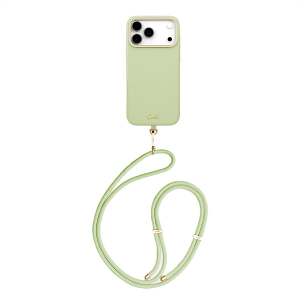 Защитный чехол Coehl Strap Merelle (MagSafe) для iPhone 17 Pro Max Lint Green