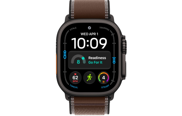 Часы Apple Watch Ultra 4 (2026) 49mm Black Titanium Case with Dark Umber Trail Loop - Medium (GPS + Cellular)
