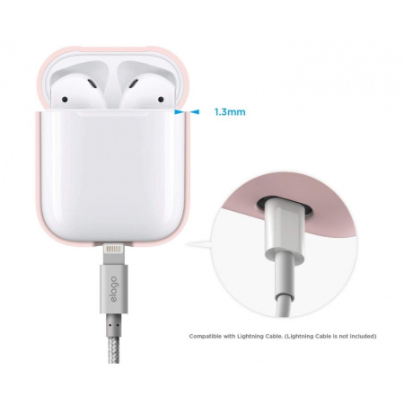 Чехол Elago для AirPods Hang Case Pink