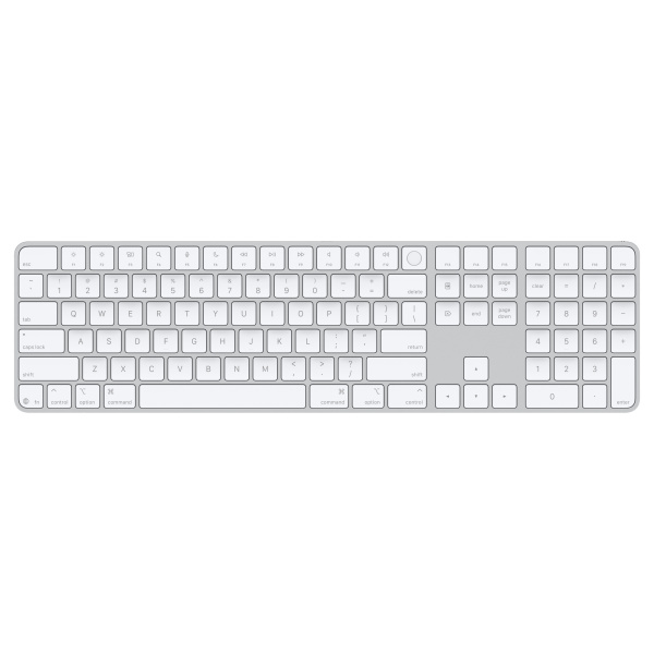 Клавиатура Apple Magic Keyboard USB-C с Touch ID с английской раскладкой и цифровой панелью White