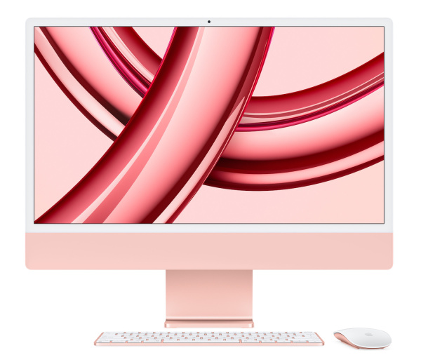 Моноблок Apple iMac 24  Retina 4,5K M3 (8C CPU, 8C GPU) / 8GB / 256GB SSD Pink (Розовый)  MQRD3