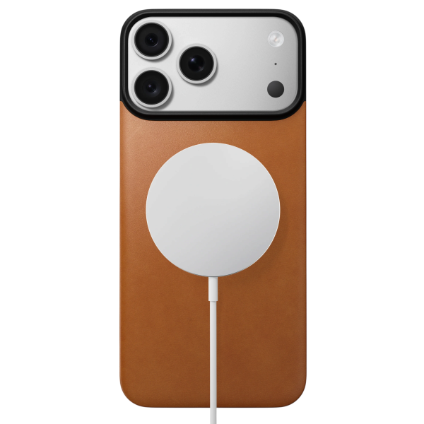 Защитный чехол Nomad Magnetic Leather Back MagSafe (Horween) для iPhone 18 Pro Max/17 Pro Max Saddle