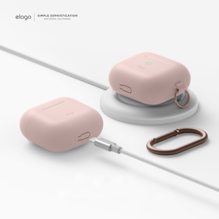 Чехол Elago для AirPods 3 (2021) Silicone Hang Case Sand Pink