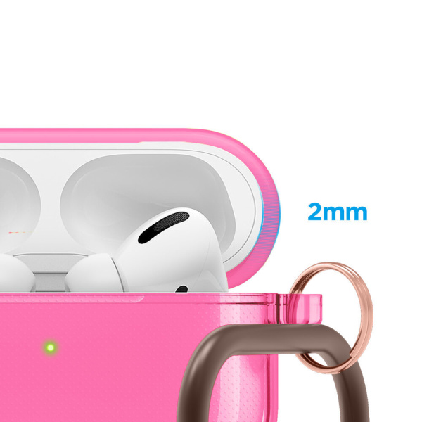 Чехол Elago для AirPods Pro Clear Hang Case Neon Hot Pink